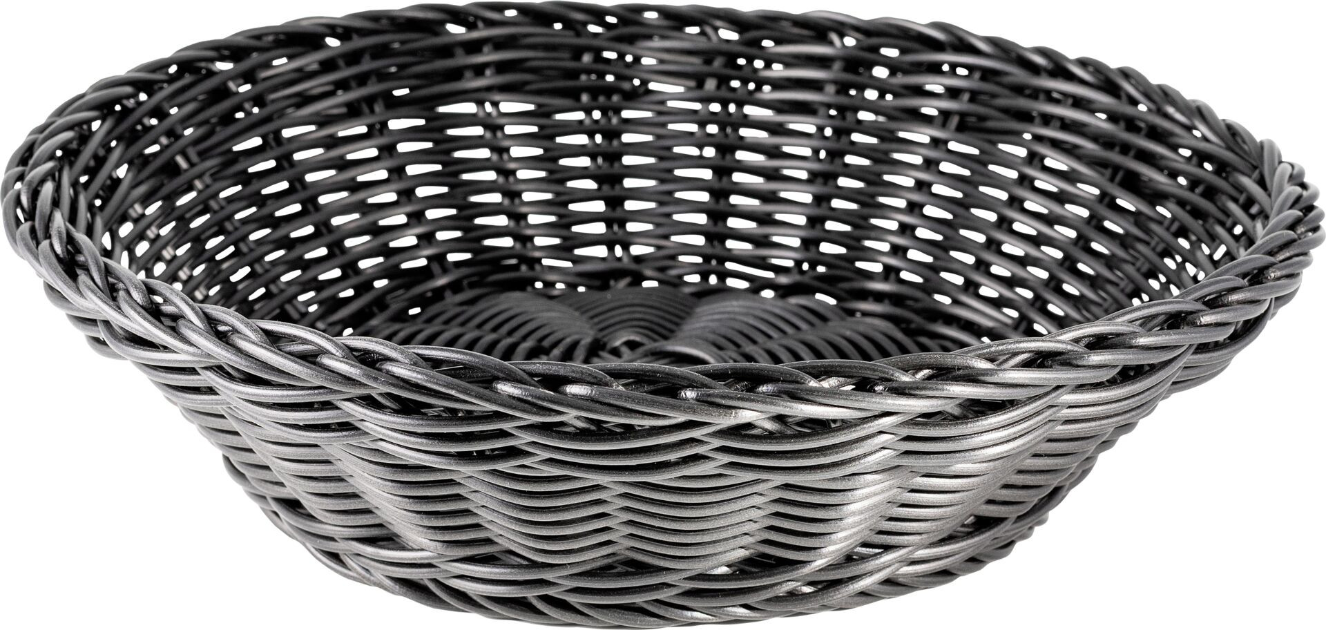 Korb rund 25x7cm schwarz